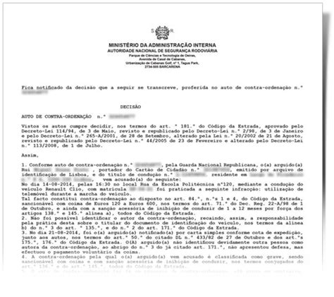 Carta registada ministério administração interna pode ser multa .